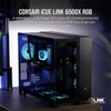 Kép 2/11 - CORSAIR Ház iCUE LINK 6500X RGB, 3x iCUE LINK RX120 RGB Ventilátor, Tápegység nélkül, Edzett Üveg, fekete Corsair