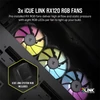 Kép 6/11 - CORSAIR Ház iCUE LINK 6500X RGB, 3x iCUE LINK RX120 RGB Ventilátor, Tápegység nélkül, Edzett Üveg, fekete Corsair