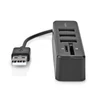 Kép 3/11 - Nedis CCGB60250BK01 kombó kártyaolvasó, 3x USB A anya, USB 2.0, USB tápellátás, SD és MicroSD NEDIS