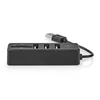 Kép 4/11 - Nedis CCGB60250BK01 kombó kártyaolvasó, 3x USB A anya, USB 2.0, USB tápellátás, SD és MicroSD NEDIS