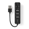 Kép 5/11 - Nedis CCGB60250BK01 kombó kártyaolvasó, 3x USB A anya, USB 2.0, USB tápellátás, SD és MicroSD NEDIS