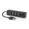 Kép 7/11 - Nedis CCGB60250BK01 kombó kártyaolvasó, 3x USB A anya, USB 2.0, USB tápellátás, SD és MicroSD NEDIS