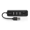 Kép 1/11 - Nedis CCGB60250BK01 kombó kártyaolvasó, 3x USB A anya, USB 2.0, USB tápellátás, SD és MicroSD NEDIS
