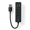 Kép 6/7 - Nedis CCGB61250BK01 kombó kártyaolvasó, 3x USB A anya, 5 port, USB 3.2 Gen 1, USB tápellátású, 5 Gbps, SD és MicroSD NEDIS