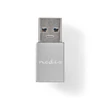 Kép 4/11 - Nedis CCTB60925AL USB-A adapter, USB 3.2 Gen 1, USB-A férfi, USB-C™ anya, 5 Gbps,  kerek,  Nikkelezett, Ezüst NEDIS