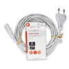 Kép 3/3 - Nedis táp kábel IEC-320-C7, 2 x 0.75 mm, hossz 5m, fehér, CEGL11040WT50 NEDIS
