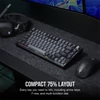 Kép 2/11 - CORSAIR Vezeték Nélküli Billentyűzet Gaming, K65 PLUS 75%, Mechanikus, MLX Red switch, US, fekete Corsair