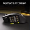 Kép 7/9 - CORSAIR Vezeték Nélküli Egér Gaming, SCIMITAR ELITE WIRELESS MMO, 16 programozható gomb, 26000dpi, fekete Corsair
