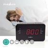 Kép 1/8 - Nedis CLAR002BK digitális óra beépített AM / FM rádióval, Szundi funkció, Elalváskapcsoló, Ébresztő NEDIS