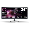 Kép 1/6 - COOLER MASTER Ívelt VA Monitor Quantum Dot, 34" GM34-CW, 144Hz, UWQHD 3440x1440, FreeSync2, 2xHDMI2.0 / 1xDisplayport1.2