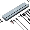 Kép 4/5 - CANYON HUB 14-in-1, USB-C, 1xUSB3.0, 1xUSB2.0, 1xUSB-A 3.2, 1xUSB-C 3.2, 1xHDMI, VGA, Ethernet, Audio,szürke - CNS-HDS90