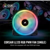 Kép 2/6 - CORSAIR Rendszerhűtő Ventilátor, LL120 RGB LED, 12cm, fekete Corsair