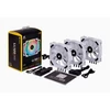 Kép 1/8 - CORSAIR Rendszerhűtő Ventilátor, LL120 RGB + Lighting Node PRO Kontroller + HUB, 12cm, fehér, 3db / csomag Corsair
