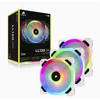 Kép 6/8 - CORSAIR Rendszerhűtő Ventilátor, LL120 RGB + Lighting Node PRO Kontroller + HUB, 12cm, fehér, 3db / csomag Corsair