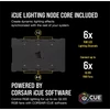 Kép 4/6 - CORSAIR Rendszerhűtő Ventilátor, iCUE QL120 RGB + Lighting Node CORE Kontroller, 12cm, fekete, 3db / csomag Corsair