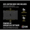 Kép 4/6 - CORSAIR Rendszerhűtő Ventilátor, iCUE QL120 RGB + Lighting Node CORE Kontroller, 12cm, fehér, 3db / csomag Corsair