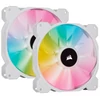 Kép 1/3 - CORSAIR SP140 RGB ELITE, 140mm RGB 2 db Ventilátor + Lighting Node CORE Fehér