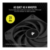 Kép 4/6 - CORSAIR Rendszerhűtő Ventilátor, AF140 ELITE, 14cm, fekete Corsair