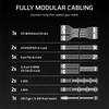 Kép 6/7 - CORSAIR Tápegység Moduláris, HXi series 2025, HX1200i, 1200W, 14cm, ATX 3.1, PCIe 5.1, BOX, 80+ Platinum Corsair