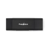 Kép 4/6 - Nedis CRDRU2110BK USB2.0 - USBC kártyaolvasó microSD (TF) / microSDHC (TF) / microSDXC (TF) / SD / SDHC / SDXC NEDIS