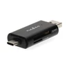 Kép 5/6 - Nedis CRDRU2110BK USB2.0 - USBC kártyaolvasó microSD (TF) / microSDHC (TF) / microSDXC (TF) / SD / SDHC / SDXC NEDIS