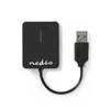 Kép 1/5 - Nedis CRDRU2300BK kártyaolvasó minden az 1-ben, M2 / MS / MS-PRO / MS-DUO(PRO) / MICRO-SD(HC) / SD(-HC) / MMC / RS-MMC / MINI-SD(-HC) NEDIS
