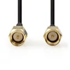 Kép 3/3 - Nedis CSGL02000BK10 SMA kábel, Aranyozott, 50 Ohm, Egyetlen árnyékolt,  1,00 m, kerek, PVC, Fekete NEDIS