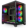 Kép 1/3 - NJOY Ház Midi ATX AURA Tápegység nélkül, USB2.0 + 3.0, Fekete RGB nJoy