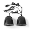 Kép 7/7 - Nedis CSPR10020BK PC hangszóró 2.0, 12 W, 3,5mm sztereo jack, USB-ről táplált, hangerőszabályzó NEDIS