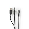 Kép 4/6 - Nedis CSPR10021BK PC (hangfal) hangszóró 2.1, 33 W, 3,5mm sztereo jack NEDIS