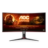 Kép 1/11 - AOC Ívelt Gaming 144Hz VA monitor 34" CU34G2X / BK, 3440x1440, 21:9, 300cd / m2, 1ms, 2xHDMI / 2xDisplayPort / 4xUSB AOC