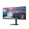 Kép 2/5 - AOC ívelt monitor 34" CU34V5C / BK 3440x1440, 21:9, 300cd / m2, 4ms, HDMI / DisplayPort / USBx4 / USB-C, hangszóró AOC