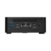 Kép 3/5 - MSI Business DT Cubi NUC 1M-074BCZ, Core 3 100U, DDR5, NVME, 2,5", AX + BT5.3, Thunderbolt4 x2, RJ45 x2, HDMI x2, Black MSI DT