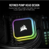 Kép 3/6 - CORSAIR CPU hűtő iCUE H100i RGB ELITE (vízhűtés), 2 Ventilátoros, LGA1700 támogatással, fekete Corsair