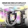 Kép 2/6 - CORSAIR CPU hűtő iCUE H100i ELITE CAPELLIX XT (vízhűtés), 2 Ventilátoros, LGA1700 támogatással, fehér Corsair