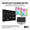 Kép 3/6 - CORSAIR CPU hűtő iCUE H100i ELITE CAPELLIX XT (vízhűtés), 2 Ventilátoros, LGA1700 támogatással, fehér Corsair