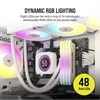Kép 5/8 - CORSAIR CPU hűtő iCUE H150i ELITE LCD XT (vízhűtés), 3 Ventilátoros, LGA 1700 támogatással, fehér Corsair