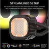 Kép 3/8 - CORSAIR CPU hűtő NAUTILUS 240 RS ARGB Liquid CPU Cooler (vízhűtés), 2 Ventilátoros, LGA1851 támogatással, fekete Corsair