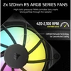 Kép 4/8 - CORSAIR CPU hűtő NAUTILUS 240 RS ARGB Liquid CPU Cooler (vízhűtés), 2 Ventilátoros, LGA1851 támogatással, fekete Corsair