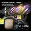 Kép 7/9 - CORSAIR CPU hűtő iCUE LINK H100i RGB AIO (vízhűtés), 2 Ventilátorots, LGA1700 támogatással, fekete Corsair