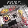 Kép 2/7 - CORSAIR CPU hűtő iCUE LINK TITAN 360 RX LCD (vízhűtés), 3 Ventilátorots, LGA1700 támogatással, fehér Corsair