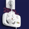 Kép 2/12 - COLORWAY Hálózati elosztó, CW-CHE24PDW, 2 dugalj, 3xUSB-A, 1xUSB-C 2m, fekete ColorWay