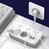 Kép 3/12 - COLORWAY Hálózati elosztó, CW-CHE24PDW, 2 dugalj, 3xUSB-A, 1xUSB-C 2m, fekete ColorWay