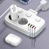 Kép 5/12 - COLORWAY Hálózati elosztó, CW-CHE24PDW, 2 dugalj, 3xUSB-A, 1xUSB-C 2m, fekete ColorWay