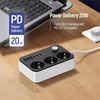 Kép 7/7 - COLORWAY Hálózati elosztó, CW-CHE36PDB, 3 dugalj, 6xUSB (3USB-A + 3TYPE-C) (20W), fekete ColorWay