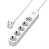 Kép 1/6 - COLORWAY Hálózati elosztó, CW-CHE44PDW, 4 dugalj, 4xUSB (Type-C 2PD20W + 2USB QC3.0) (20 W), 2 m, fehér ColorWay