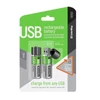 Kép 2/6 - COLORWAY AA elem, CW-UB18650-03 Rechargeable Battery 18650 USB 1200 mAh 3.7V (2pcs.)