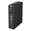 Kép 2/5 - D-LINK Switch Ipari 10x1000Mbps + 2xSFP + 1x konzol port Menedzselhető Fémházas, DIS-200G-12S D-Link
