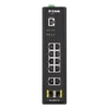 Kép 3/5 - D-LINK Switch Ipari 10x1000Mbps + 2xSFP + 1x konzol port Menedzselhető Fémházas, DIS-200G-12S D-Link