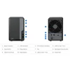 Kép 2/2 - SYNOLOGY NAS 2 fiókos DS224+ Intel Celeron J4125 4x2GHz, 2GB DDR4, 2x1GbE, 2xUSB3.2Gen1 Synology